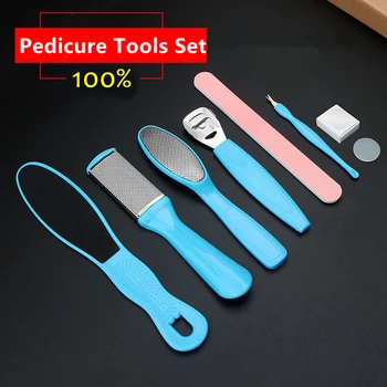 

Professional 8pcs/set Pedicure Tool Foot Care File for Feet Heels Toe Cuticle Kit File Pedicure Set Beauty Pusher Remover Tool