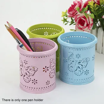 

Mesh Metal Pen Pencil Brush Pot Holder Storage Container Office Desk Organizer Office Storage Pencil Holder the desk top