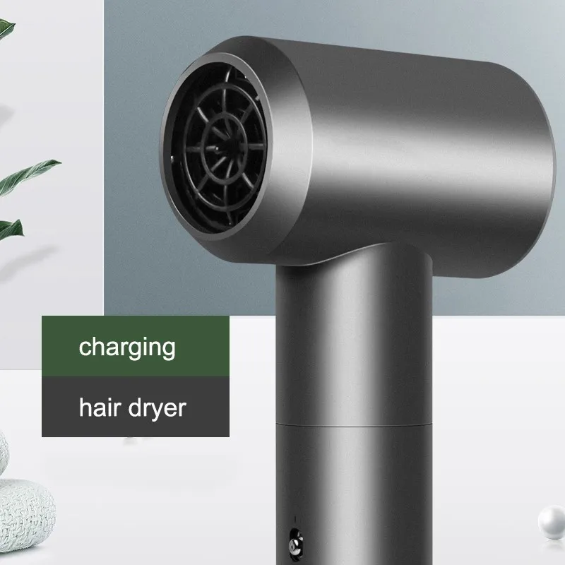 Professional portable wireless hair dryer smart cordless hot and cold air mode USB rechargeable UMAY hair drier blower salon hair dryer