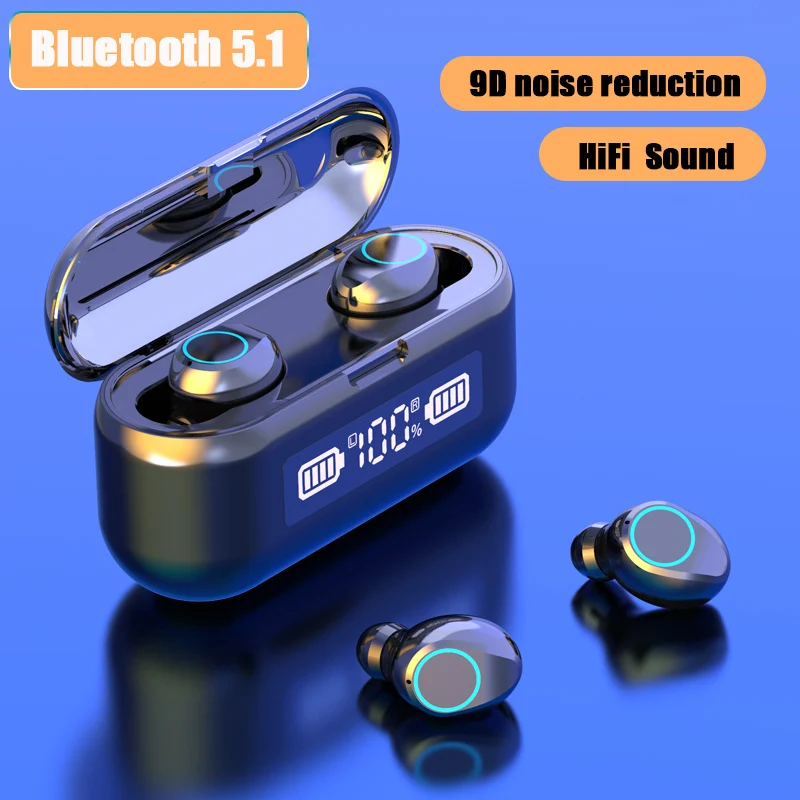 5 1 Bluetooth гарнитура с шумоподавлением водонепроницаемые беспроводные наушники Tws