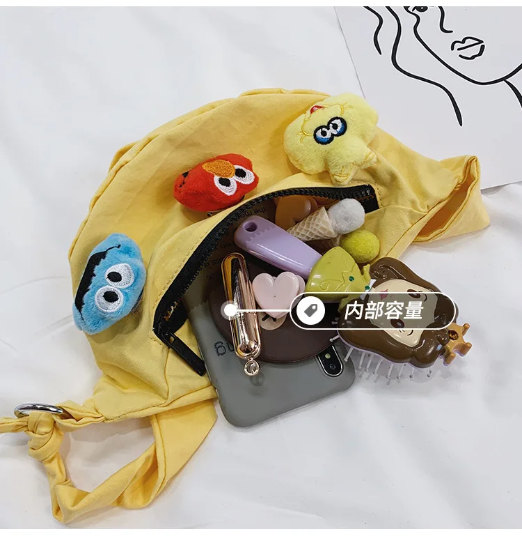 Korean-style Autumn And Winter New Style CHILDREN'S Bag Girls Cotton Cloth Shoulder Cross-body Bag Versatile Mini Accessori