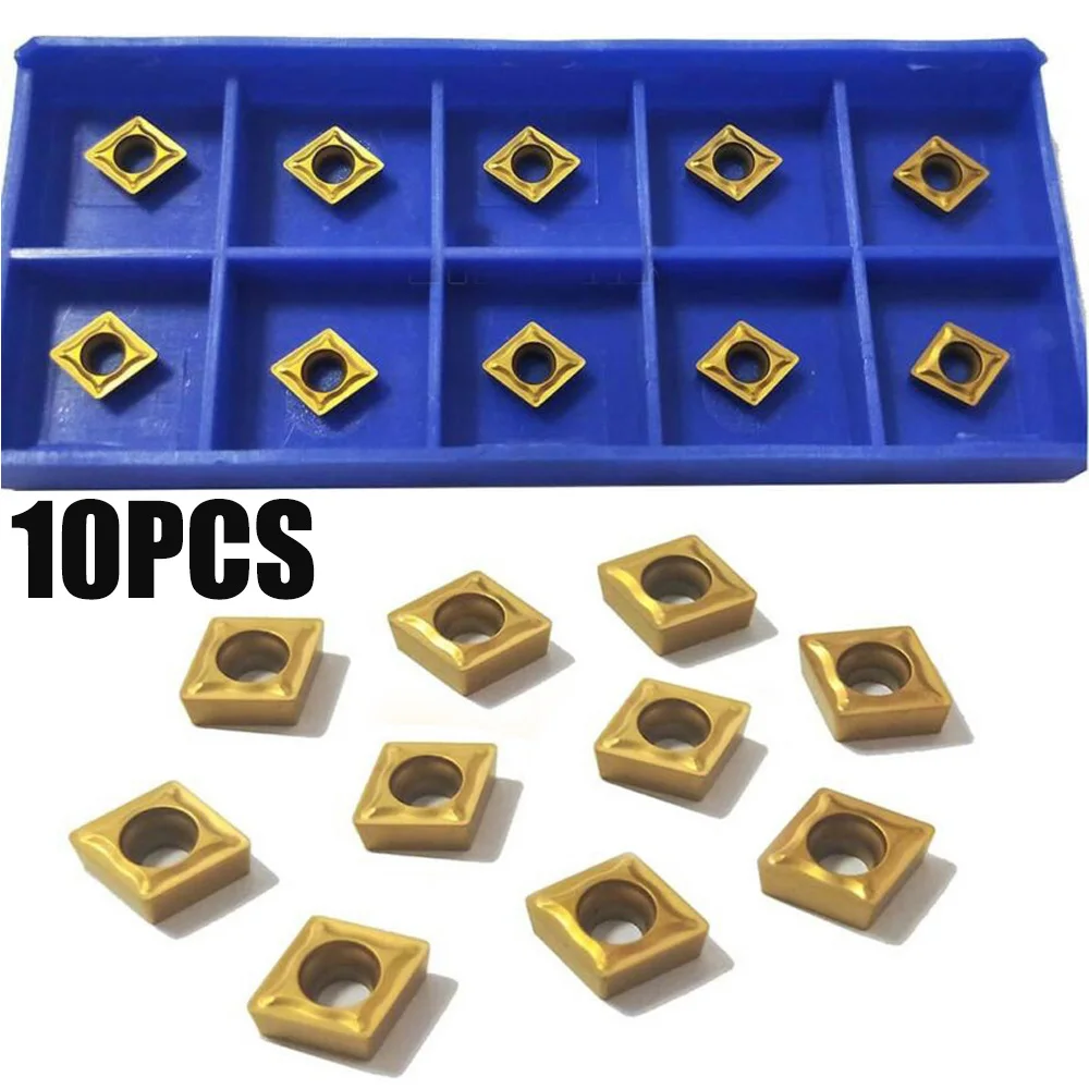 

10pc/set CCMT060204-HM YBC251 Lathe CNC Carbide Blades Insert inner round milling tool For thread Turning Tool bar blade New