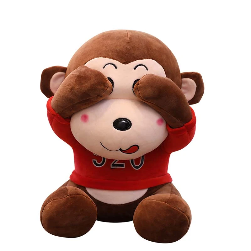 white monkey stuffed animal
