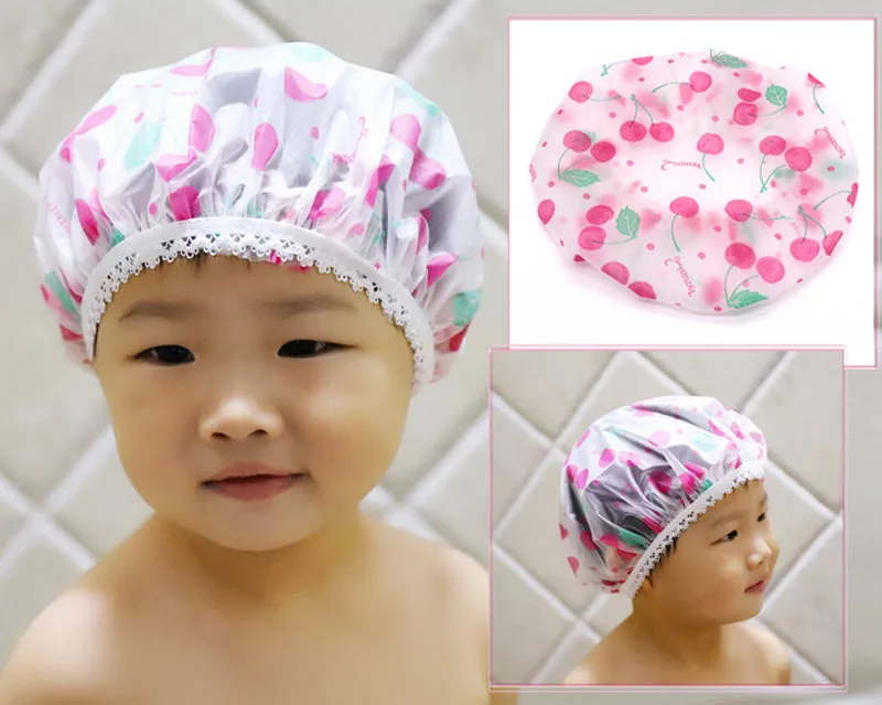 Hair Wash Hat Shampoo Shower Cap New Cartoon Pattern Children Bathing Hair Moisture-proof Cap