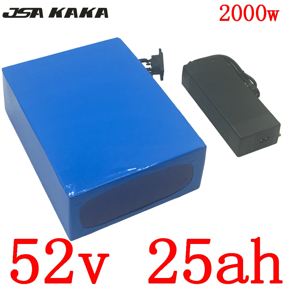 Limited Price of  52V 25AH Lithium scooter battery 51.8V 25AH electric bicycle battery for 48V 1000W 1500W 2000W ebik