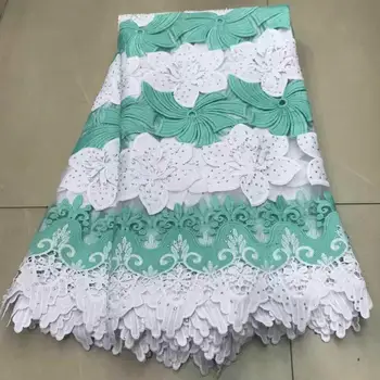 

5 Yards African Lace Fabric Embroidered Nigerian Laces Fabric Bridal High Quality French Tulle Lace Fabric For Women Dress CC4-8