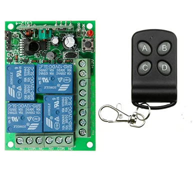 DC 12V 24V 4CH 4 CH 10A беспроводной пульт дистанционного управления реле выход радио RF