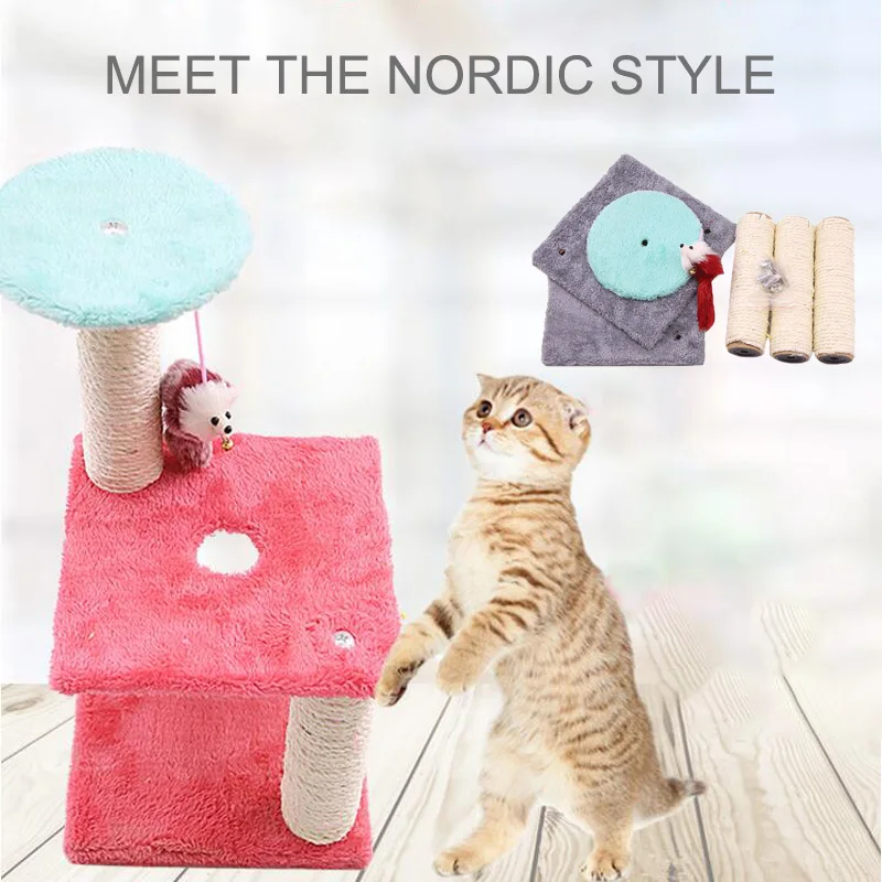 Съемная Когтеточка для кошек с рамой скалолазания игрушка прыжков товары