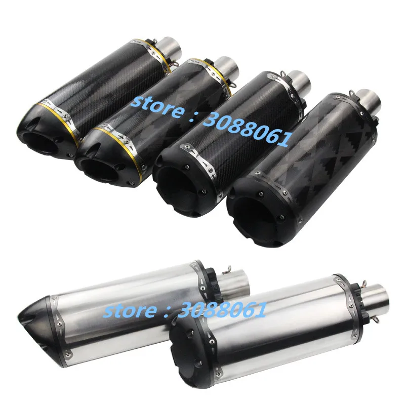 

KAJIMAOYI Universal Motorcycle Muffler Pipe Moto GP CBR Accessories Twobrothers Escape 36-51mm Two Brothers Exhaust Style