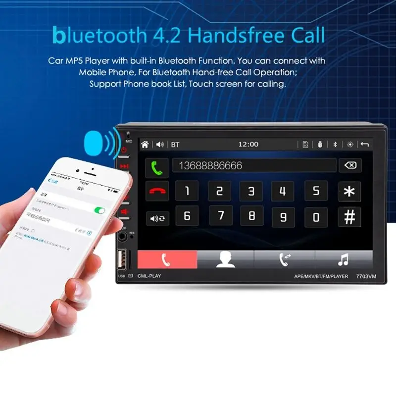 AUDEW 2Din автомобильный мультимедийный MP5 плеер " сенсорный экран Android 8,0 FM USB gps навигация Wifi bluetooth аудио стерео видео Радио