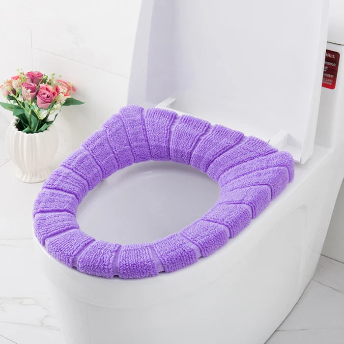 Soft Bathroom Toilet Seat Closestool Washable Warmer Mat Cover Pad Cushion Bathroom Accessories AUG889