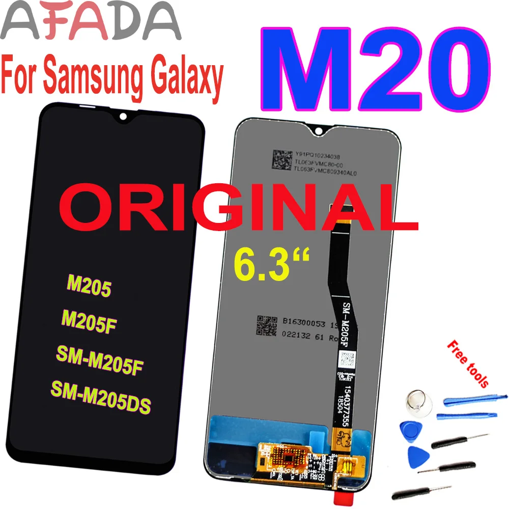 

6.3'' LCD Display For Samsung Galaxy M20 M205 M205F SM-M205F/DS LCD Display Touch Screen Digitizer Assembly Replacement Parts