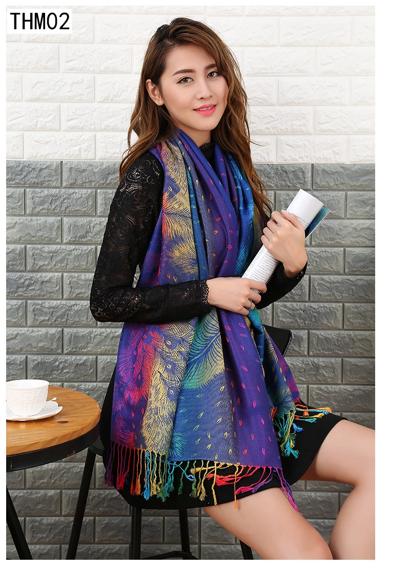 Осенний жаккардовый хлопковый шарф женская известная стильная шаль для путешествий обертывания женский бахрома хлопок хиджаб палантины теплые шарфы