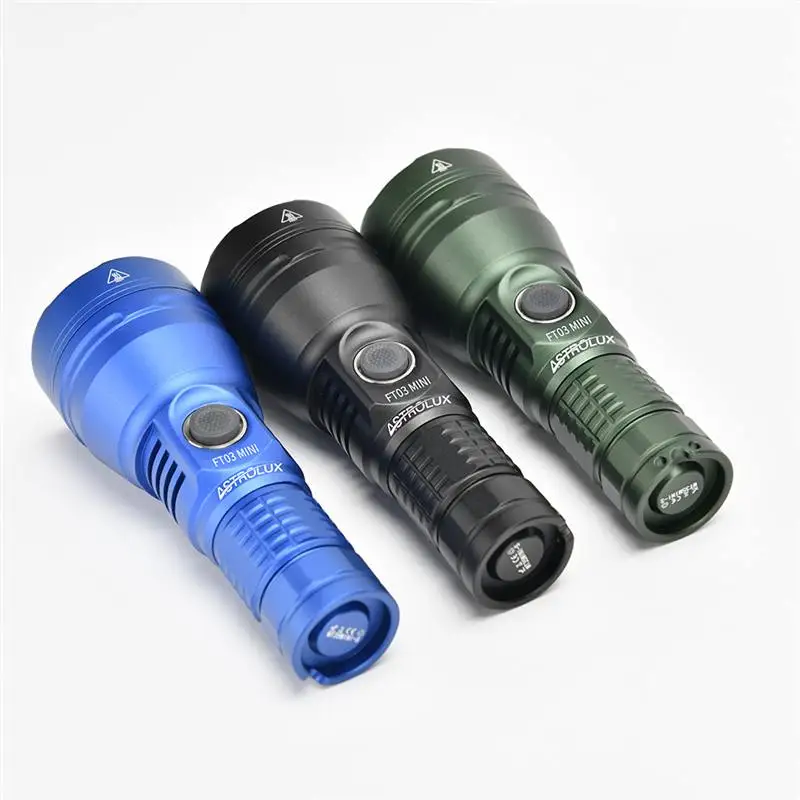 Astrolux FT03 MINI NM1 LED 5 Colors 510lm 860m Long Thrower Strong Beam Torch Searching LED Flashlight Type-C Lanterb Lamp