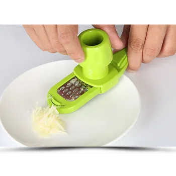 

1pc Stainless Steel Garlic Press Manual Garlic Grater Grinder Ginger Press Kitchen Accessories Chopper Crusher Slicer Cutter
