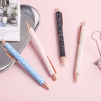 

Ballpoint Pen Fashion Creative Stylus Touch Pen for Writing Stationery Office & School 4 Colors Crystal Pen Ballpen ink Black