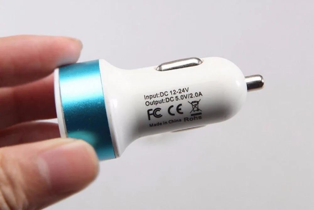 2 USB выход Автомобильное зарядное устройство мини 2 порта USB двойной быстрой зарядки для Iphone samsung мобильный телефон