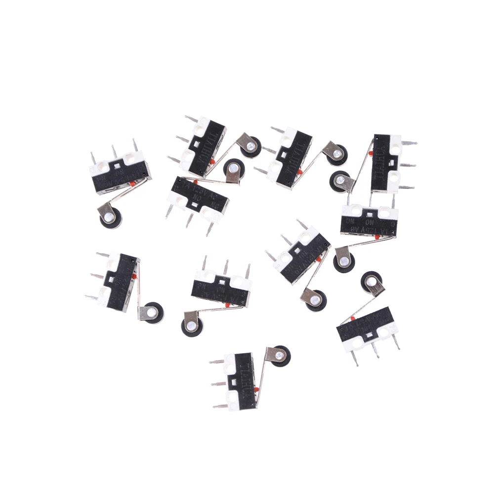 Limit Switch Push Button Switch 1A 125V AC Mouse Switch 3Pins Micro Switches 10pcs