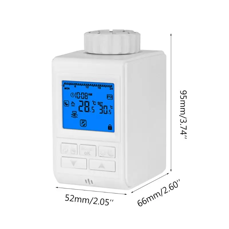 Программируемый термостат таймер TRV привод клапана радиатора контроллер
