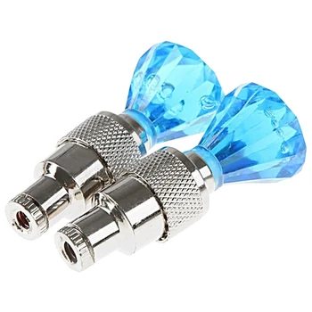 

2 x Diamond Shaped Auto LED Valve Lamp Flashing Light Tires Wheel Light for Car Bicycle Motorcycle