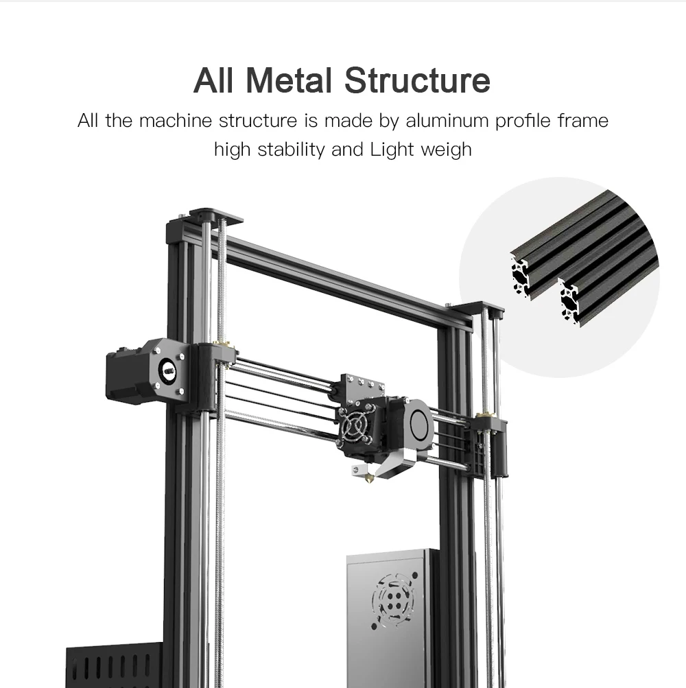 2020 новый большой размер печати двойной Z Axis Anet A8 Plus 3D принтер DIY Набор Reprap i3 Max