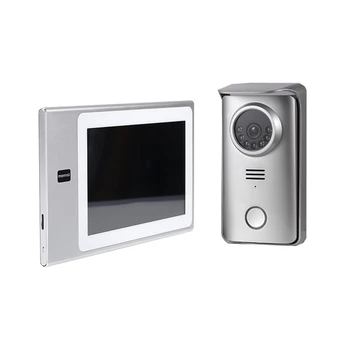 

Free Shipping 1080P AHD TFT LCD Wired Video Door Phone System 4 wire Color Video Intercom
