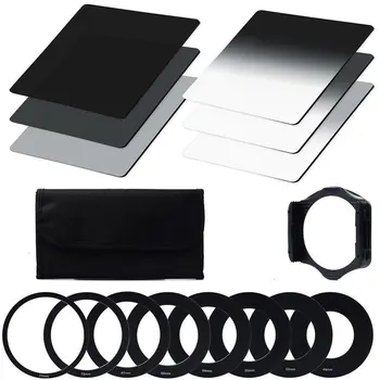 

Neutral Density ND Filter ND2 ND4 ND8 Full set + Holder adapters for Cokin P Camera Accessories Parts