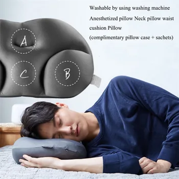 

All-round Sleep Pillow - Deep Sleep Neck Support Pillow Take Care Body Slow Rebound Massage Bedding Pillow for Neck Pain Sleepin