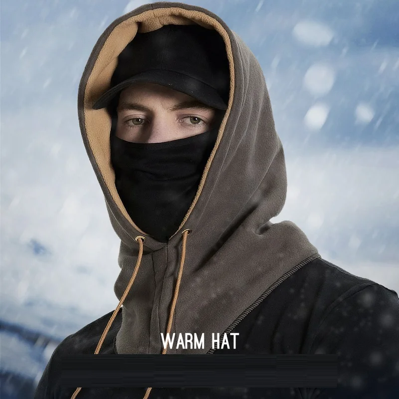 

Men Cap Winter Outdoor Fleece Windproof Men Women Hiking Caps Warm Fleece Fishing Cycling Cap Hunting Military Tactical Caps