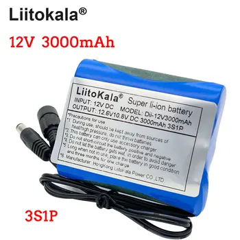 

NEW Original Liitokala 18650 12V 3000mAh Li-ion Rechargeable battery pack 12.6V pcb Protection Board for CCTVcamera 3A Batteries