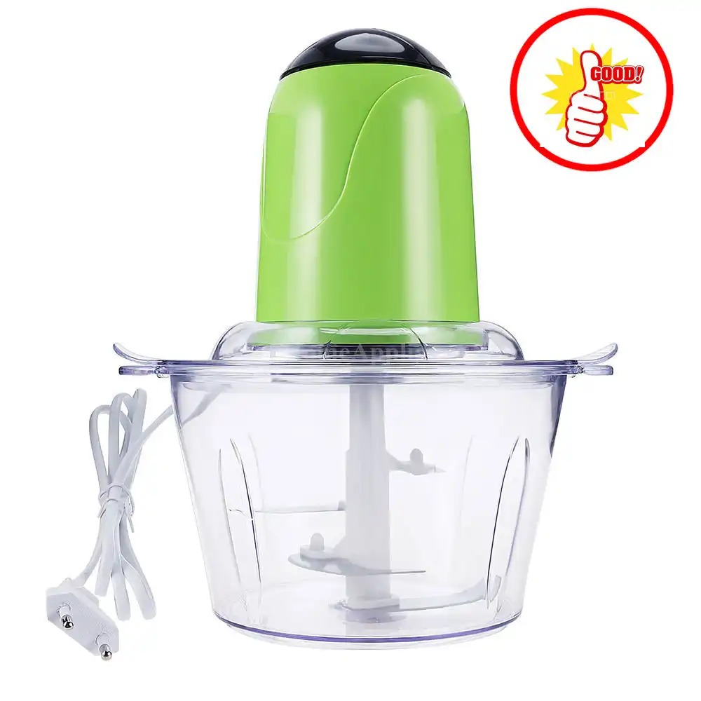 2L Electric Chopper Powerful Meat Grinder Stainless Steel