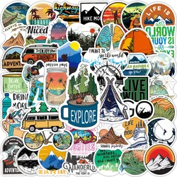 Lot de 10, 30 ou 50 autocollants étanches, graffitis créatifs, pour ordinateur portable, Scrapbook, bagage, vélo, cadeau, vente en gros 