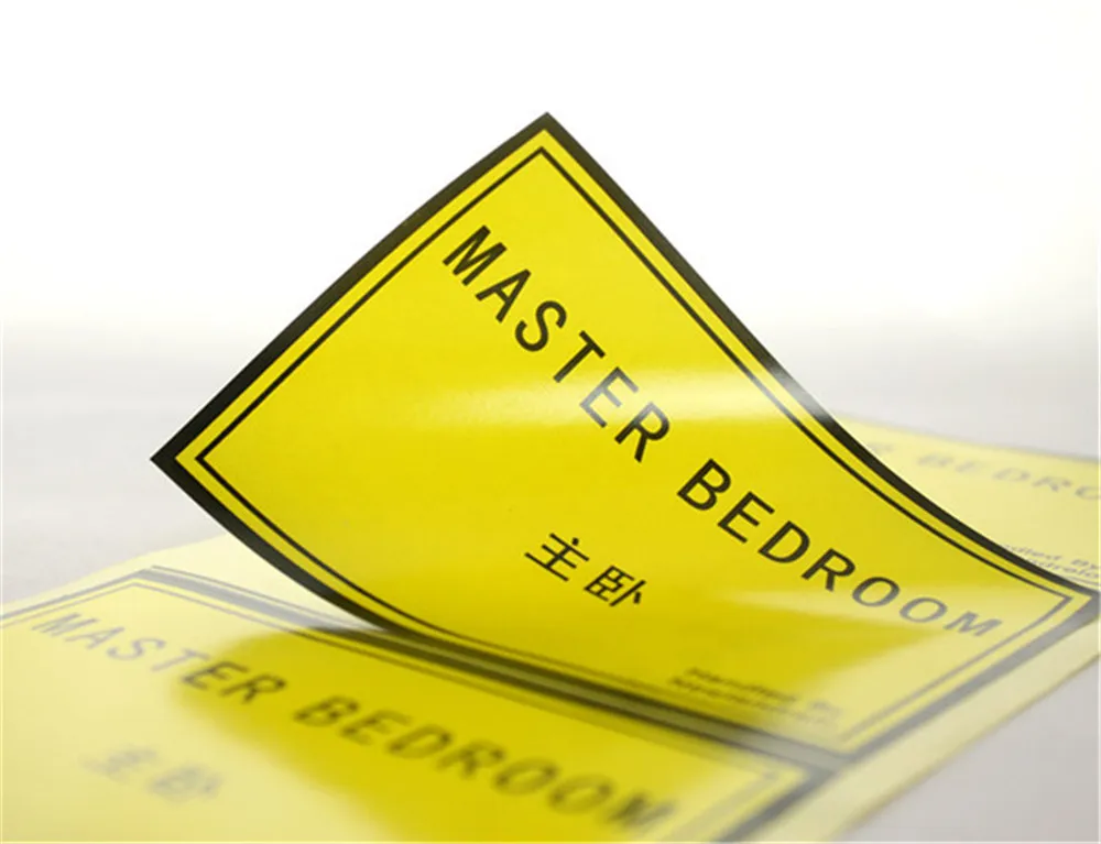 

Custom Logo Name Paper Label Printed Glossy Paper Sticker Printing Laminated Rectangle Shape Stickers 1000pcs