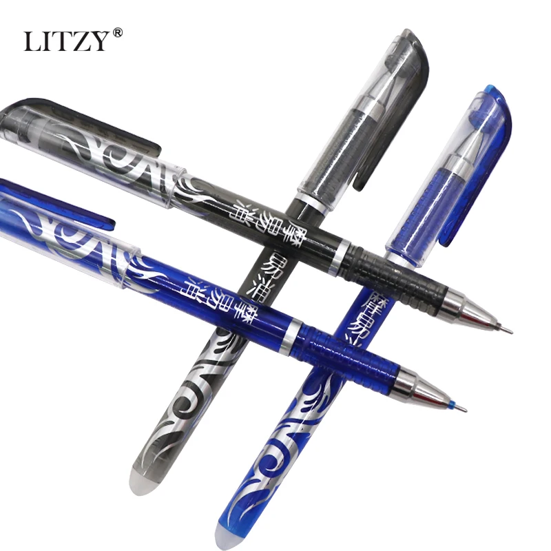 13 шт./лот, стираемая ручка, набор для заправки, моющаяся ручка, 0,5 мм, синие чернила, стираемый стержень, гелевая ручка для школы, канцелярские принадлежности, офисные принадлежности для письма
