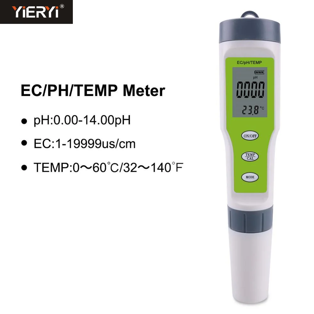 Yieryi цифровой тест воды er 4 в 1/3 в 1 тест EC/TDS/PH/TEMP контроль качества воды тест er комплект для бассейнов питьевой воды - Цвет: HQ9902 No backlight