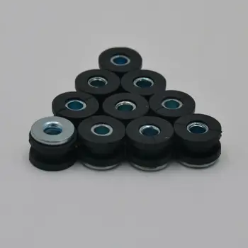 

10PCS/kit Rubber gasket Motorcycle Grommets Bolt Black Replacement Accessories
