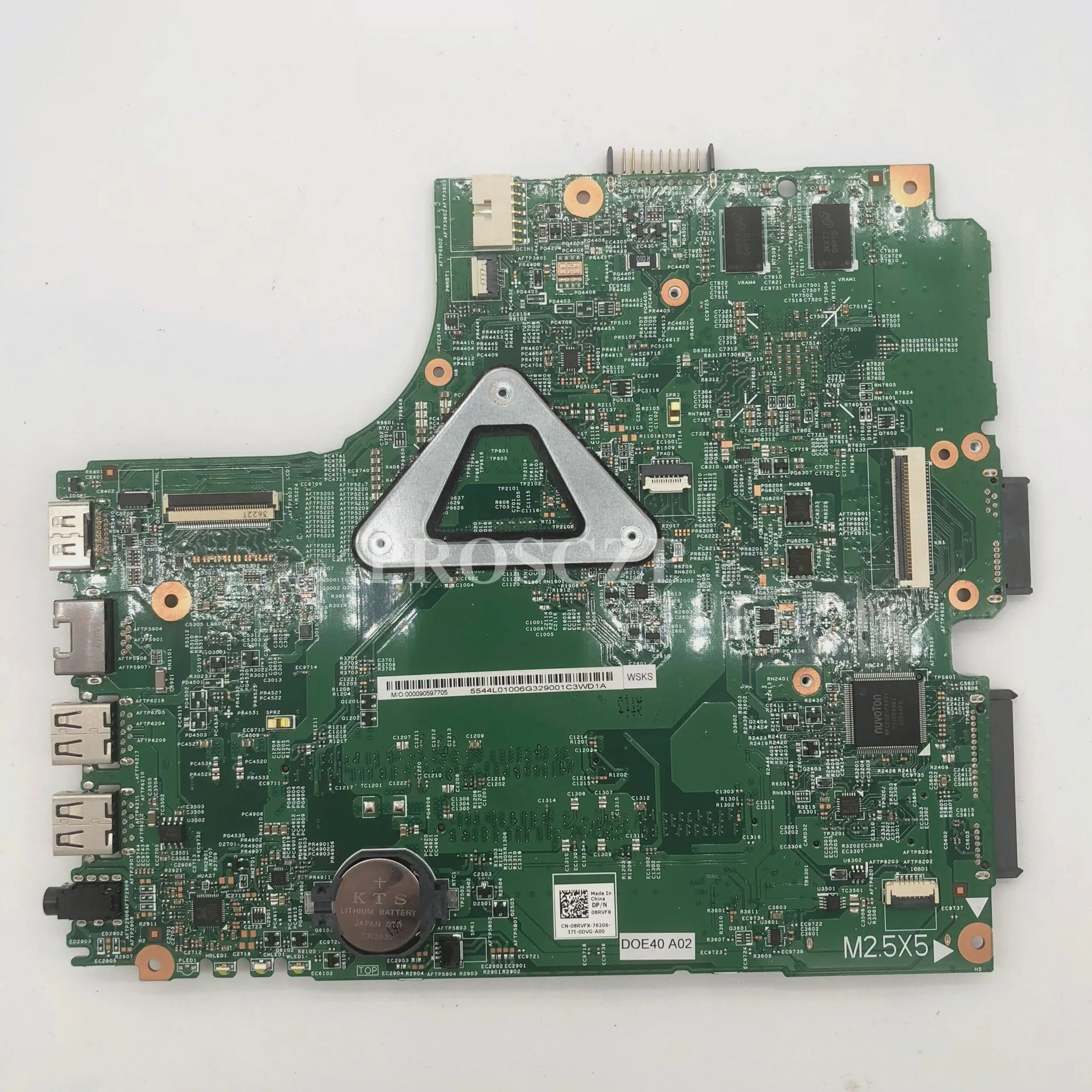 Для 3437 5437 Материнская плата ноутбука CN-08RVFX 08RVFX 8RVFX 12314-1 SR16Q I3-4010U работает хорошо