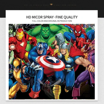 Marvel Superheros Characters Painting Printed on Canvas 4