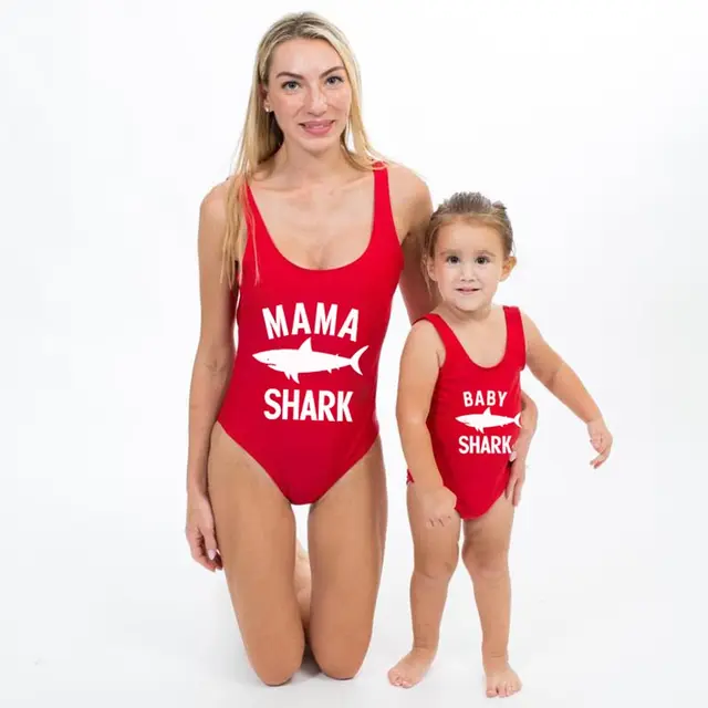 mommy shark swimsuit