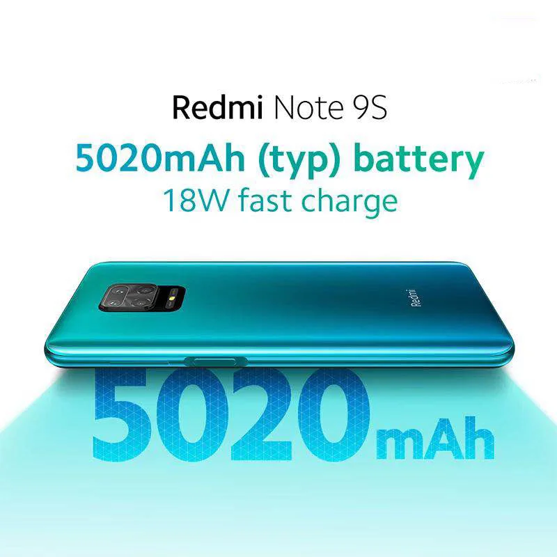 Global Version Xiaomi Redmi Note 9S 9 S 64GB 128GB Smartphone Snapdragon 720G 48MP AI Quad Camera 6.67\