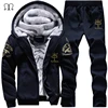 2 Pieces Sets Tracksuit Men New Brand Autumn Winter Thick Hooded Sweatshirt Coat+Pants Male Outfit Sportswear Set Chandal Hombre ► Photo 2/6