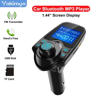 

T11 Fm Radio Car Mp3 Player Bluetooth With Usb Aux Large Screen Support Mp3 Wav Plastic Car Mp3 Player Bluetooth Fm Transmitter
