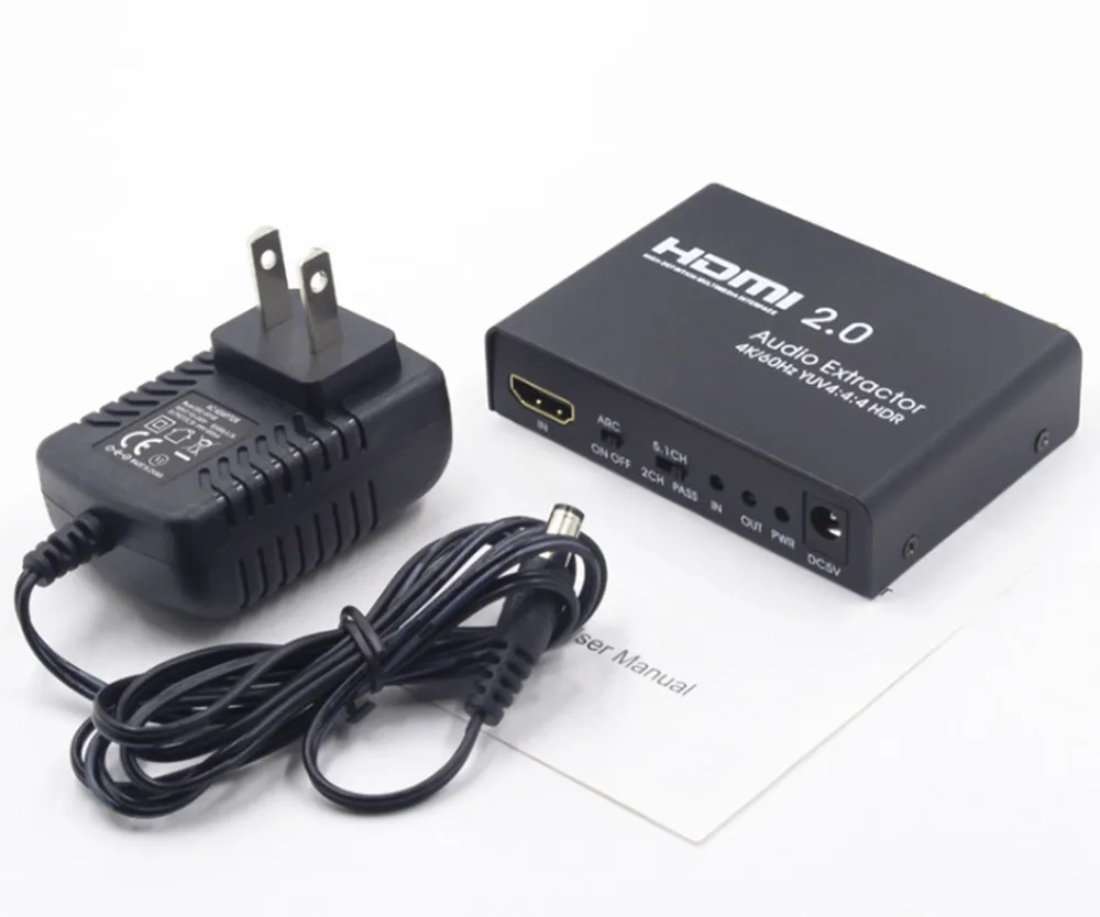 HDMI 2,0 аудио сплиттер Ultra HD 1 в 1 Цифровой оптический аудио левый и правый канал 4 K/60 Гц