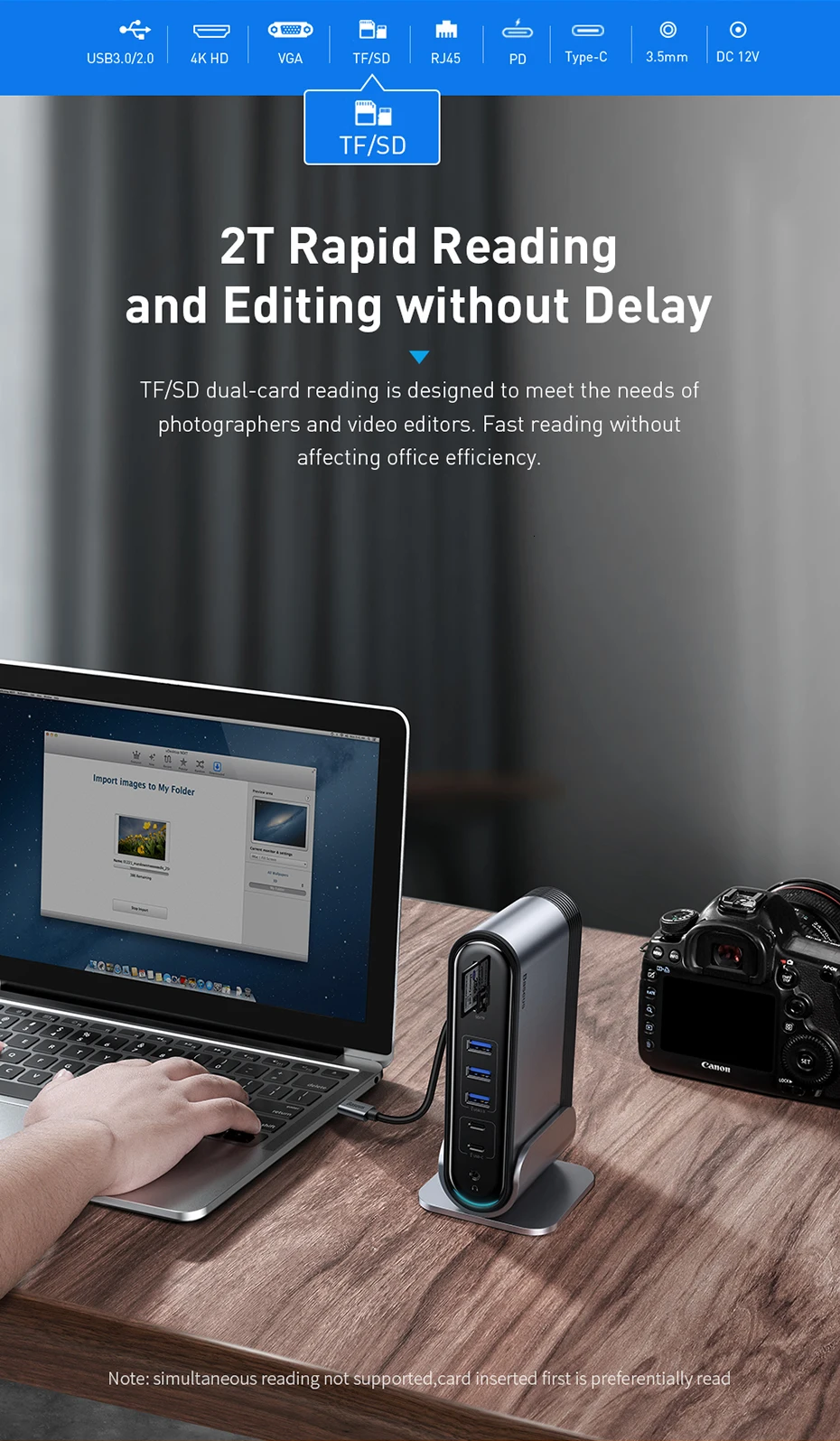 Baseus USB C концентратор type C к мульти HDMI USB 3,0 с адаптером питания док-станция для MacBook Pro RJ45 OTG usb-хаб