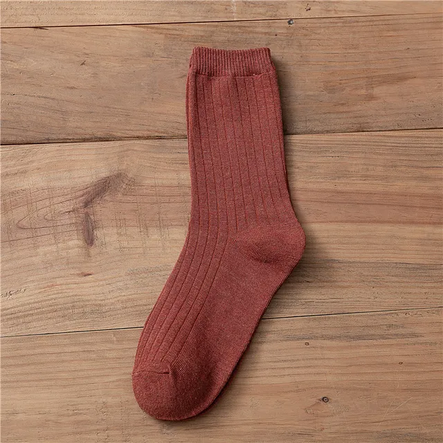 Japanese Loose Socks High School Girls Harajuku Socks Solid Colors Needles Knitting Striped Cotton Socks Women yellow blue black AC01-2