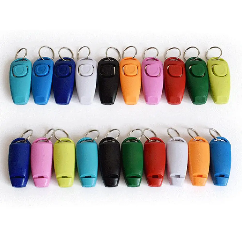Pet Dog Whistle And Clicker Puppy Stop Barking Training Aid Tool Clicker Portable Trainer Pet Products Supplies 1 Pc dog whistle,dog trainer,dog clicker