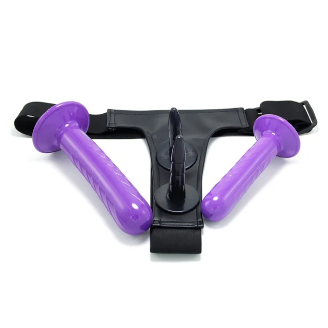 Strapon Doppel Dildo für Paare Strap-on Leben Spielzeug  elastischer Gürtel 6