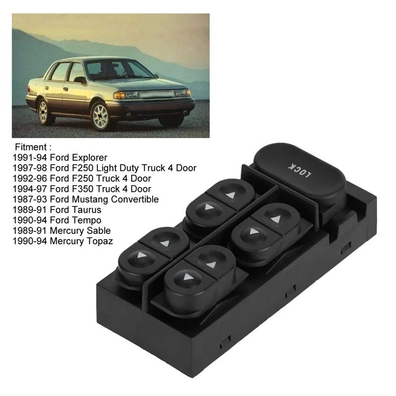 Автомобильный Электрический переключатель окна для Ford Explorer 1991-1994 E9DZ14529A E9DZ-14529-A
