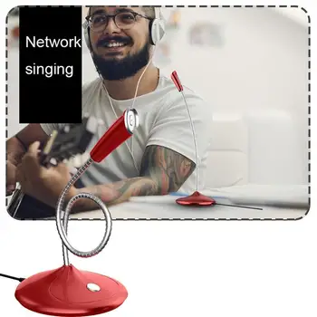 

Computer Microphone 360° Adjust freely Studio Speech Laptop Microphone Microphone PC Desktop Gaming USB Chatting P0Y4