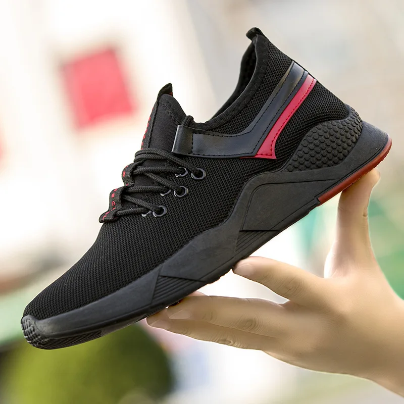 

Autumn New Style Men's Athletic Shoes Black And White with Pattern Fashion Korean-style Versatile Old Beijing Breathable Student